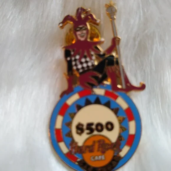 hard rock cafe las Vegas roulette & jester pin - Picture 3 of 7